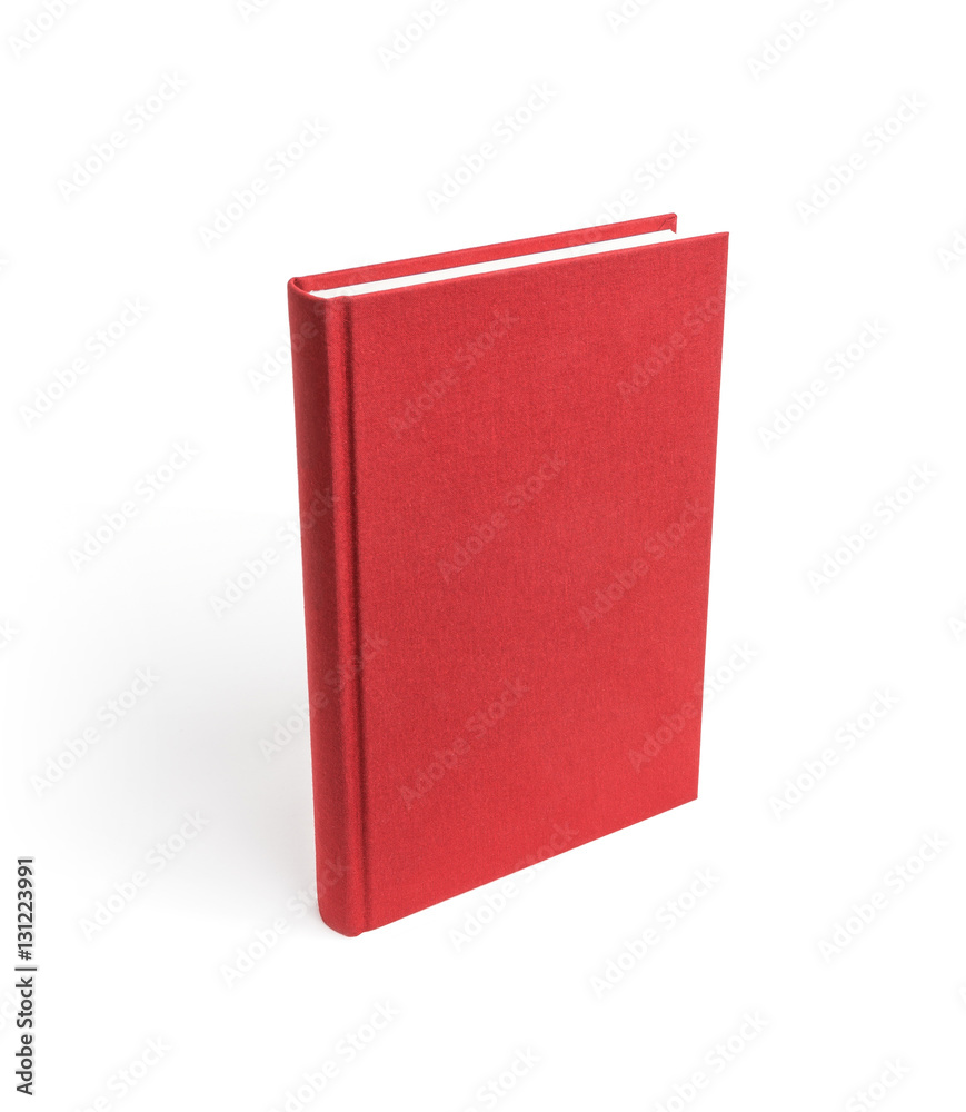 Red standing book isolated Red standing book isolated