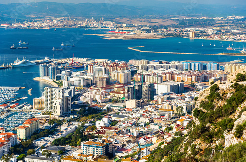 Urban area of Gibraltar seen from the rock