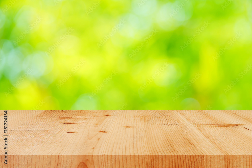 Wood table background for advertising display Wood table background for advertising display