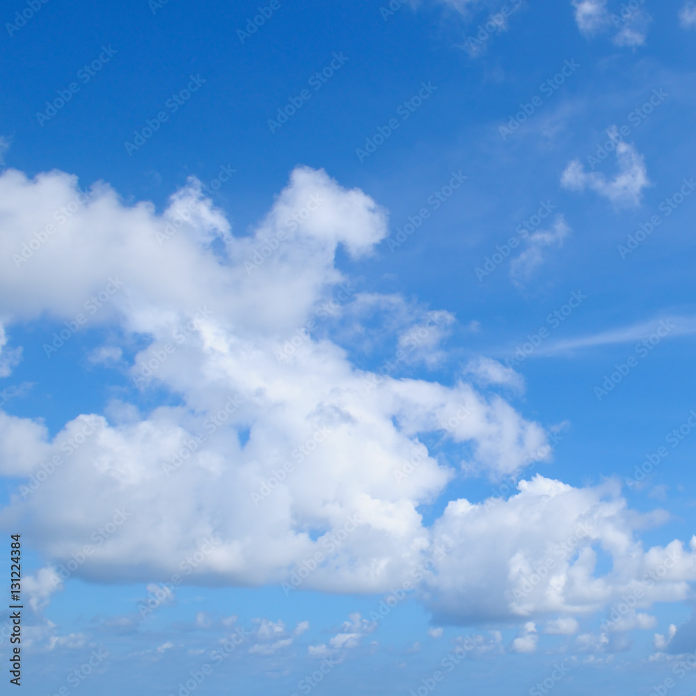 Fototapeta premium blue sky and white cumulus clouds