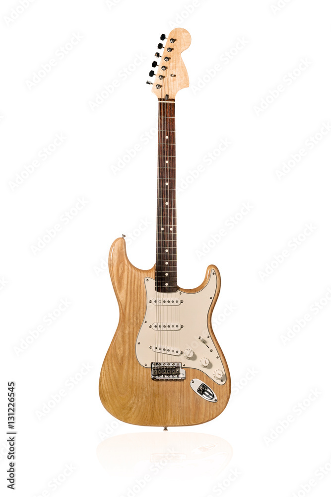 Beautiful wooden guitar