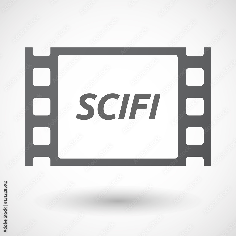 Isolated frame with the text SCIFI Isolated frame with the text SCIFI