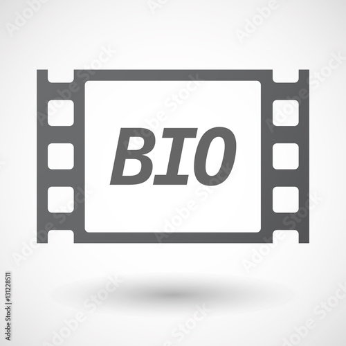 Isolated frame with  the text  BIO