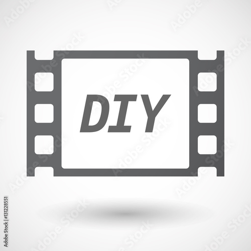 Isolated frame with    the text DIY
