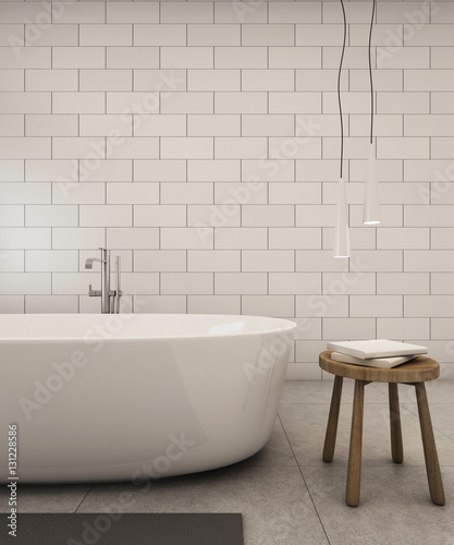 Bathroom design modern & Loft - 3D render