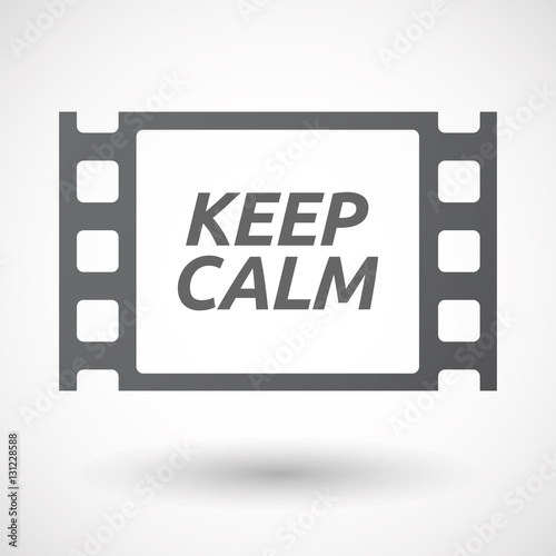 Isolated frame with    the text KEEP CALM
