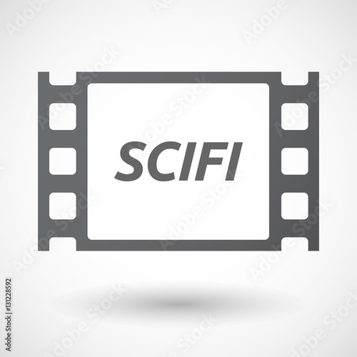 Isolated frame with    the text SCIFI