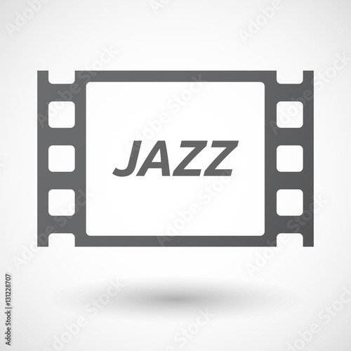 Isolated frame with    the text JAZZ