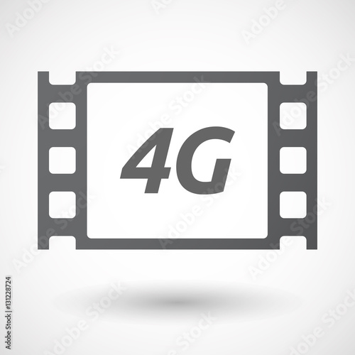Isolated frame with    the text 4G