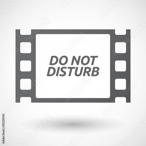 Isolated frame with    the text DO NOT DISTURB