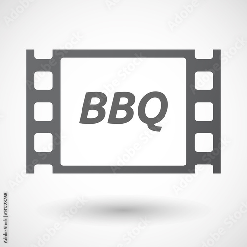 Isolated frame with    the text BBQ
