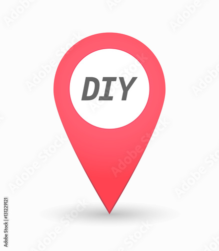 Isolated map mark with the text DIY Free Download Isolated map mark with the text DIY - GFXLoad