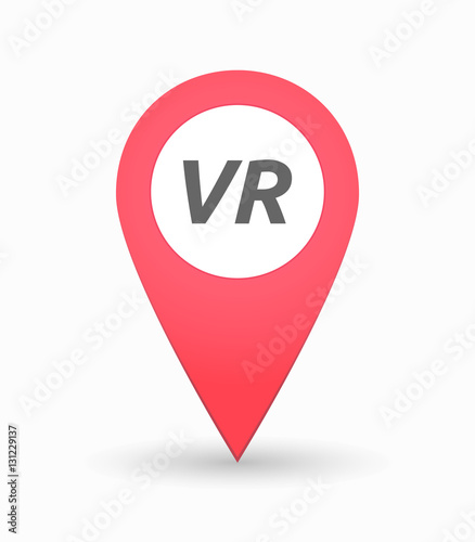 Isolated map mark with the virtual reality acronym VR Free Download Isolated map mark with the virtual reality acronym VR - GFXLoad