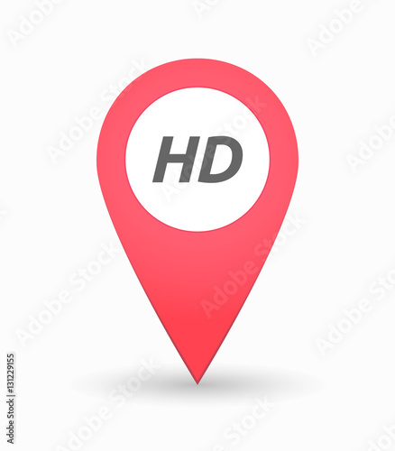 Free Download Isolated map mark with    the text HD - GFXLoad