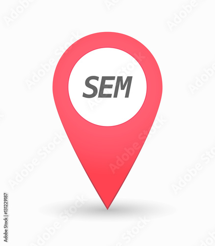 Isolated map mark with the text SEM Free Download Isolated map mark with the text SEM - GFXLoad