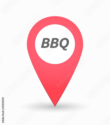 Isolated map mark with the text BBQ Free Download Isolated map mark with the text BBQ - GFXLoad