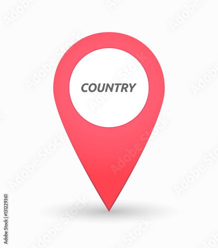 Free Download Isolated map mark with    the text COUNTRY - GFXLoad