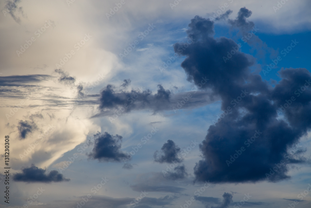 Sunset sunrise clouds on sky, nature landscape background Sunset sunrise clouds on sky, nature landscape background