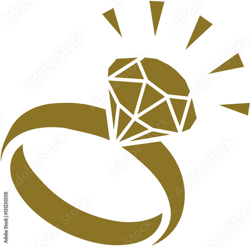 Golden Diamond ring