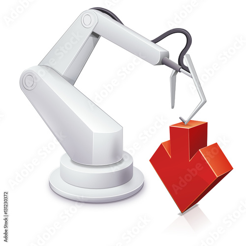 Robot industriel à la baisse