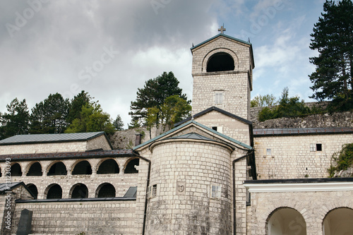 Church in Cetinje, Montenegro at summer daytime photo