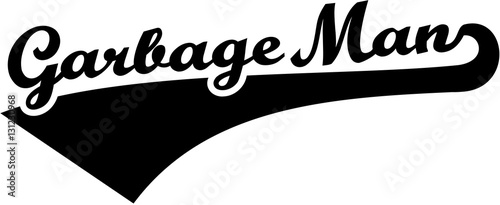 Garbage man retro font