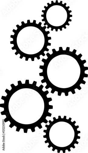 Black gears icon