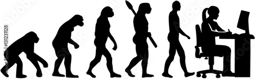 Female graphic artist evolution
