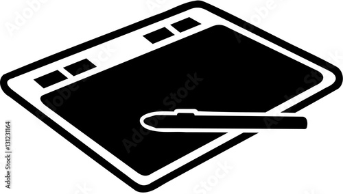 Graphic artist tablet with pen