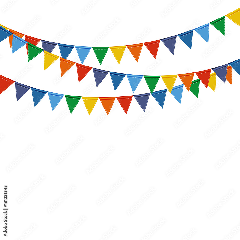 Party Background with Flags Vector Illustration Party Background with Flags Vector Illustration