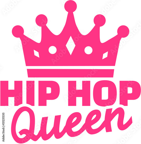 Hip hop queen with crown