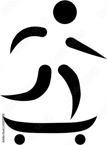 Longboard pictogram