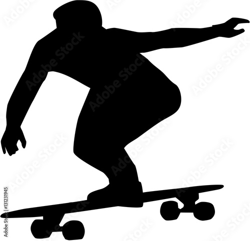 Longboarder silhouette