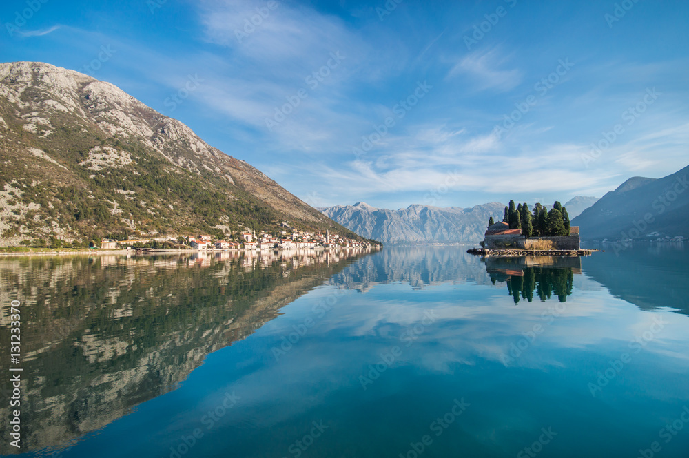 Island monastery St. George in Perast