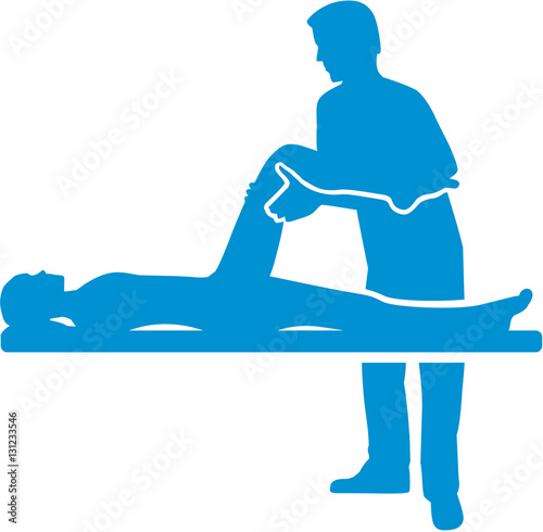 Physical therapy silhouette