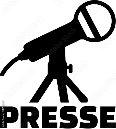 Microphone with press