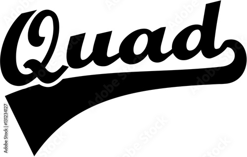 Quad retro word