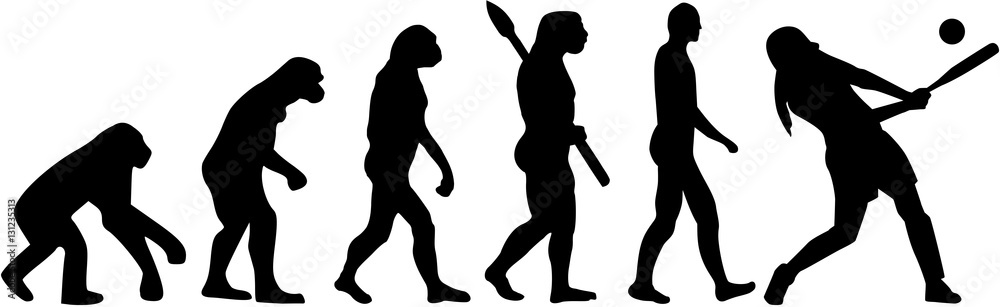 Softball evolution batter Softball evolution batter