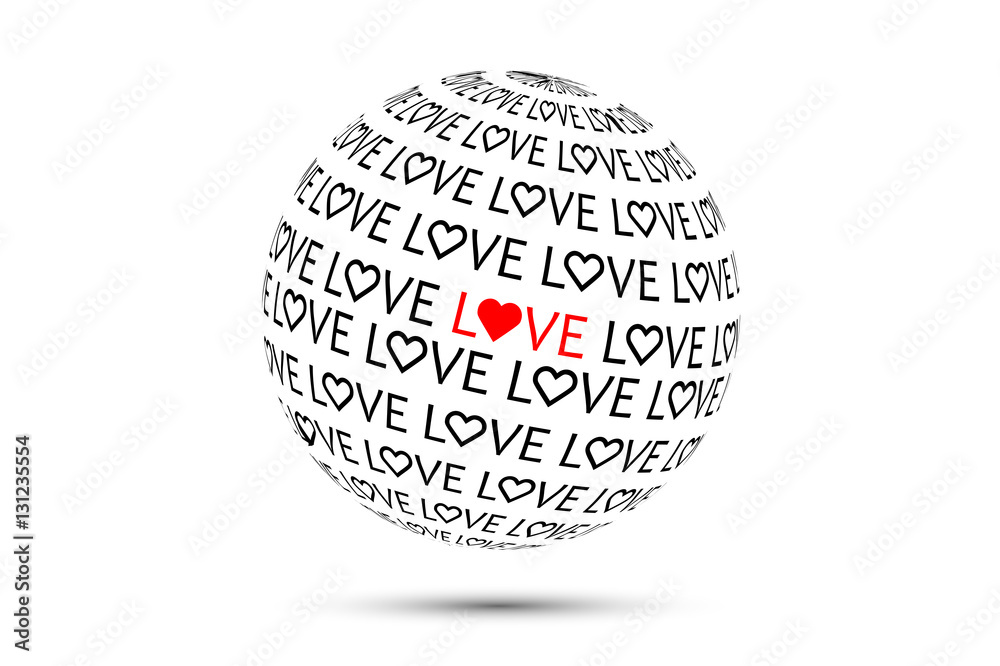 Valentine's Day background with love inscription Valentine's Day background with love inscription