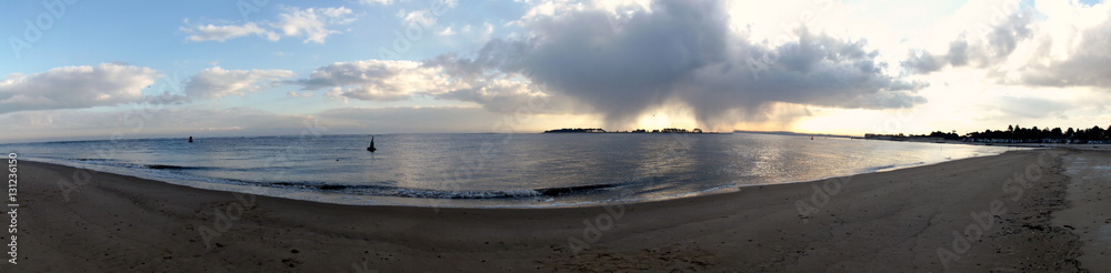 Obraz premium Sea panorama wells next the sea