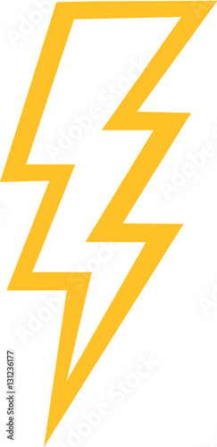 Free Download Thunderbolt outline - GFXLoad