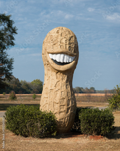 Konstfotografi Giant peanut outside of Plains, Georgia