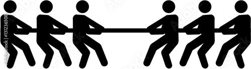 Tug of war symbol