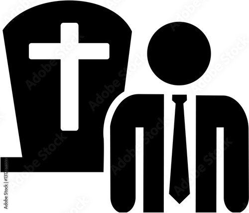 Slika na platnu Mortician icon