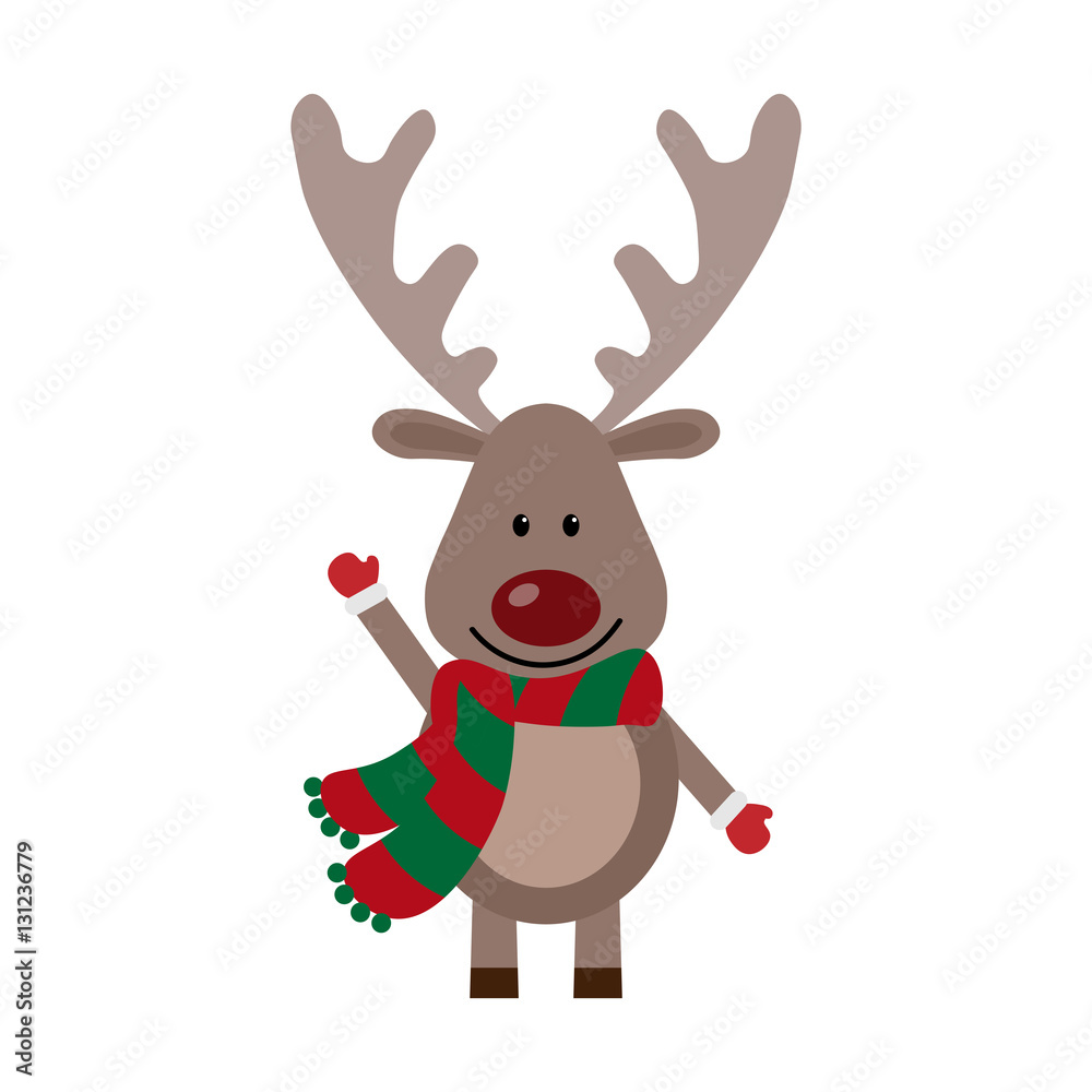 Vector illustration of a toy deer Vector illustration of a toy deer