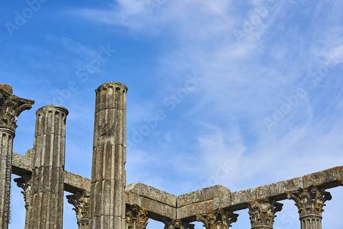 Diana temple in Evora, Alentejo. Portugal. photo