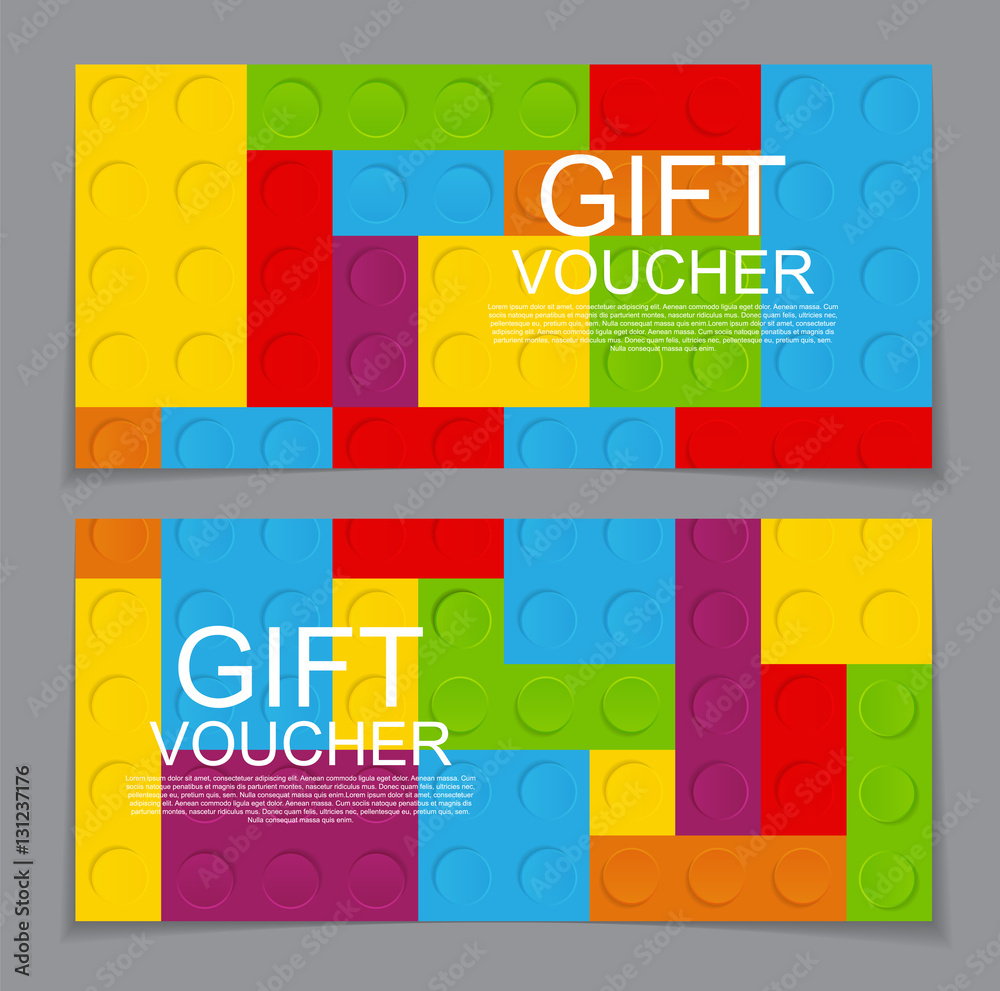 Gift Voucher Template with the designer in the background. Vecto Gift Voucher Template with the designer in the background. Vecto