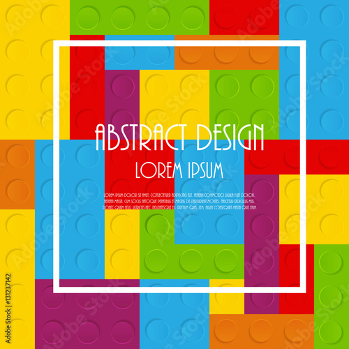 Block Abstract Pattern Vector Illustration