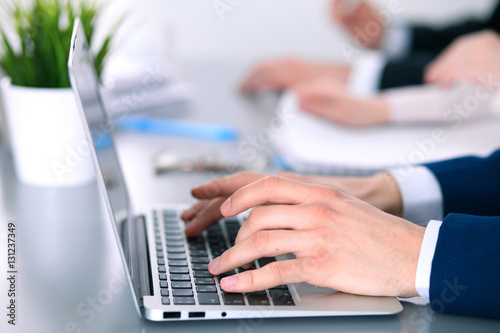 Group of business people working together in office