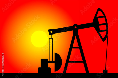 Oil pump silhouette.